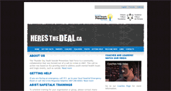 Desktop Screenshot of heresthedeal.ca